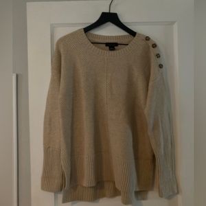 Rachel Zoe tan sweater size L